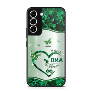 Personalized German Grandma Kid Heart Sparkling  Color Phone Case Printed 22SEP-DT06