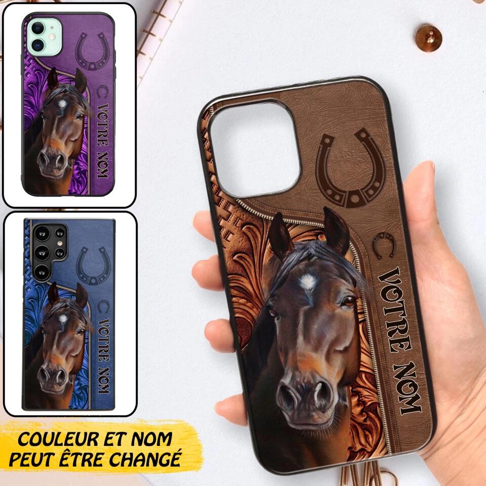 Personalized French Horse Lovers Phonecase 22SEP-DT06