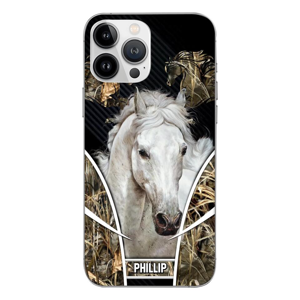 Personalized Horse Lovers Phonecase Printed NQDT0609