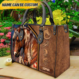 Personalized Aboriginal Culture Horse Custom Leather Bag Printed NQVQ0709