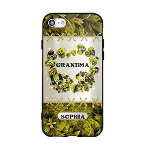 Personalized Grandma Kid Sparkling Heart Phone Case Printed 22SEP-DT07