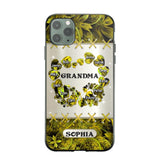 Personalized Grandma Kid Sparkling Heart Phone Case Printed 22SEP-DT07