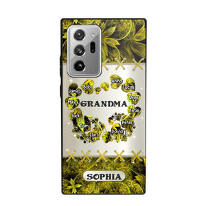 Personalized Grandma Kid Sparkling Heart Phone Case Printed 22SEP-DT07