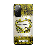 Personalized Grandma Kid Sparkling Heart Phone Case Printed 22SEP-DT07