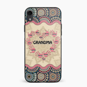 Personalized Grandma Kid Sparkling Heart Phone Case Printed 22SEP-HY07