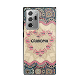 Personalized Grandma Kid Sparkling Heart Phone Case Printed 22SEP-HY07