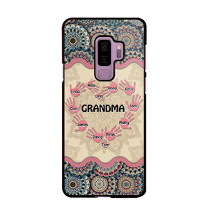 Personalized Grandma Kid Sparkling Heart Phone Case Printed 22SEP-HY07