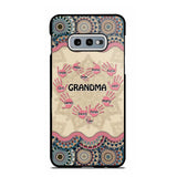 Personalized Grandma Kid Sparkling Heart Phone Case Printed 22SEP-HY07