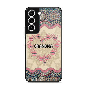 Personalized Grandma Kid Sparkling Heart Phone Case Printed 22SEP-HY07