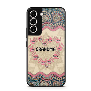 Personalized Grandma Kid Sparkling Heart Phone Case Printed 22SEP-HY07