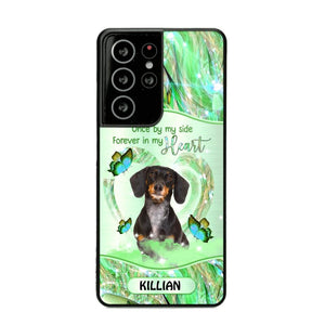 Personalized Once By My Side, Forever In My Heart Sparkling Heart Upload Photo Phone Case Printed NQDT0809