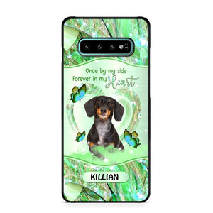 Personalized Once By My Side, Forever In My Heart Sparkling Heart Upload Photo Phone Case Printed NQDT0809