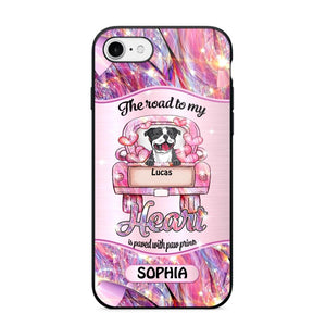 Personalized Dog Lover Sparkling Heart Phone Case Printed 22SEP-DT08