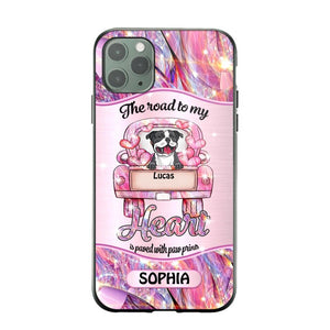 Personalized Dog Lover Sparkling Heart Phone Case Printed 22SEP-DT08