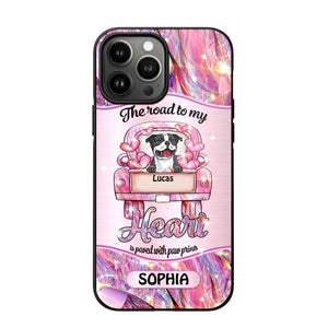 Personalized Dog Lover Sparkling Heart Phone Case Printed 22SEP-DT08