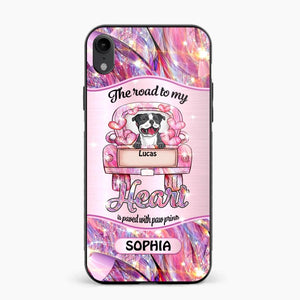 Personalized Dog Lover Sparkling Heart Phone Case Printed 22SEP-DT08