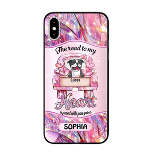 Personalized Dog Lover Sparkling Heart Phone Case Printed 22SEP-DT08