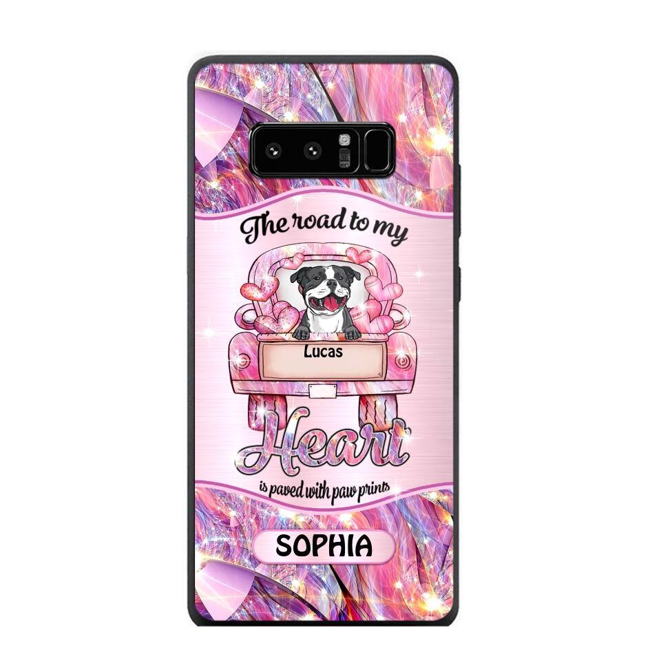 Personalized Dog Lover Sparkling Heart Phone Case Printed 22SEP-DT08