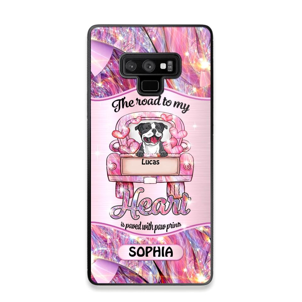 Personalized Dog Lover Sparkling Heart Phone Case Printed 22SEP-DT08