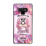 Personalized Dog Lover Sparkling Heart Phone Case Printed 22SEP-DT08