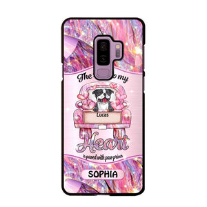 Personalized Dog Lover Sparkling Heart Phone Case Printed 22SEP-DT08