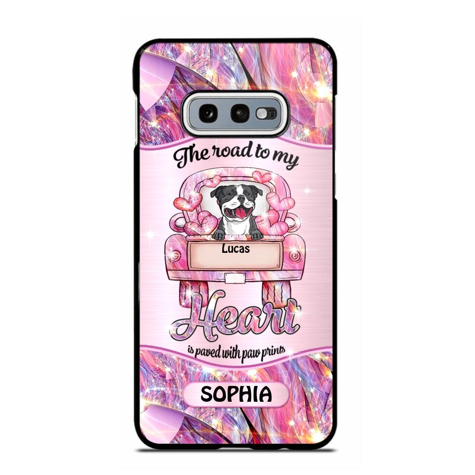 Personalized Dog Lover Sparkling Heart Phone Case Printed 22SEP-DT08