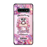 Personalized Dog Lover Sparkling Heart Phone Case Printed 22SEP-DT08