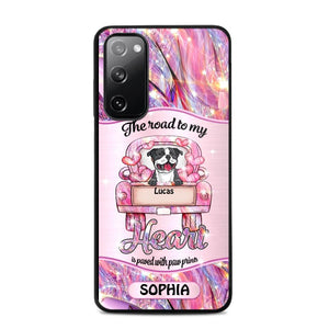 Personalized Dog Lover Sparkling Heart Phone Case Printed 22SEP-DT08