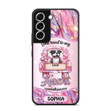 Personalized Dog Lover Sparkling Heart Phone Case Printed 22SEP-DT08