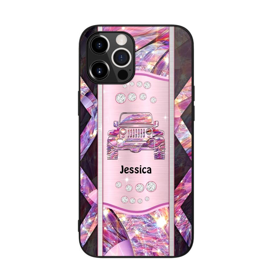 Personalized Sparkling Jeep Phone Case Printed NQVQ0809