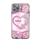 Personalized Sparkling Heart Dogs Paw Phone Case Printed NQVQ0809