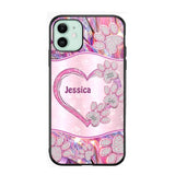 Personalized Sparkling Heart Dogs Paw Phone Case Printed NQVQ0809