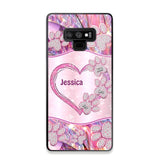 Personalized Sparkling Heart Dogs Paw Phone Case Printed NQVQ0809