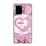 Personalized Sparkling Heart Dogs Paw Phone Case Printed NQVQ0809