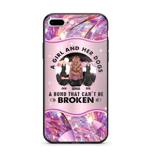 Personalized A Girl And Her Dogs A Bond That Can't Be Broken Phone Case Printed NQVQ0809