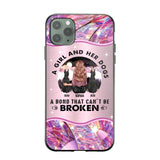 Personalized A Girl And Her Dogs A Bond That Can't Be Broken Phone Case Printed NQVQ0809