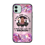 Personalized A Girl And Her Dogs A Bond That Can't Be Broken Phone Case Printed NQVQ0809