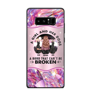 Personalized A Girl And Her Dogs A Bond That Can't Be Broken Phone Case Printed NQVQ0809