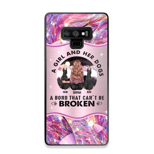 Personalized A Girl And Her Dogs A Bond That Can't Be Broken Phone Case Printed NQVQ0809