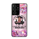 Personalized A Girl And Her Dogs A Bond That Can't Be Broken Phone Case Printed NQVQ0809