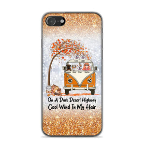 Personalized On A Dark Desert Highway Cool Wind In My Hair Dog Hippie Fall Phonecase Printed QTDT0909