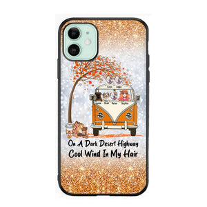 Personalized On A Dark Desert Highway Cool Wind In My Hair Dog Hippie Fall Phonecase Printed QTDT0909