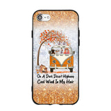 Personalized On A Dark Desert Highway Cool Wind In My Hair Dog Hippie Fall Phonecase Printed QTDT0909