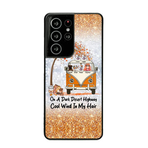 Personalized On A Dark Desert Highway Cool Wind In My Hair Dog Hippie Fall Phonecase Printed QTDT0909