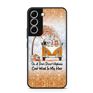 Personalized On A Dark Desert Highway Cool Wind In My Hair Dog Hippie Fall Phonecase Printed QTDT0909