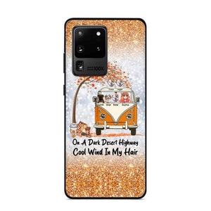 Personalized On A Dark Desert Highway Cool Wind In My Hair Dog Hippie Fall Phonecase Printed QTDT0909