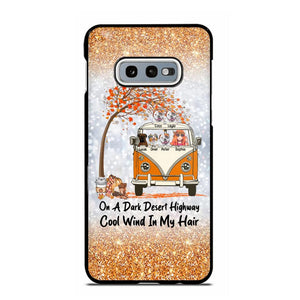 Personalized On A Dark Desert Highway Cool Wind In My Hair Dog Hippie Fall Phonecase Printed QTDT0909