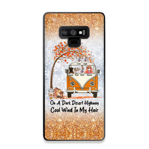 Personalized On A Dark Desert Highway Cool Wind In My Hair Dog Hippie Fall Phonecase Printed QTDT0909