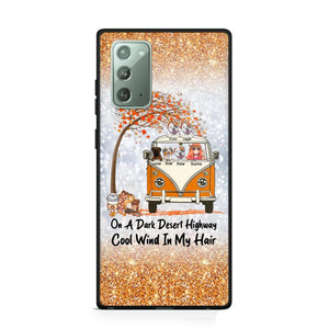 Personalized On A Dark Desert Highway Cool Wind In My Hair Dog Hippie Fall Phonecase Printed QTDT0909