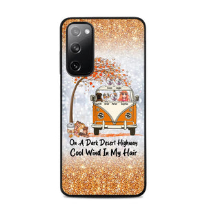 Personalized On A Dark Desert Highway Cool Wind In My Hair Dog Hippie Fall Phonecase Printed QTDT0909